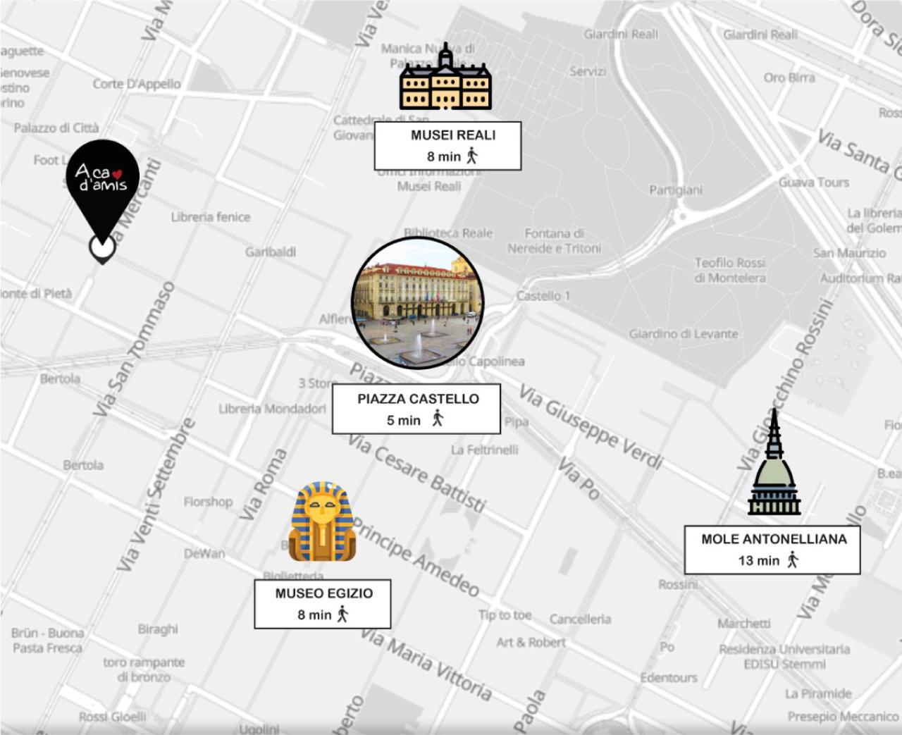 Acadamis -Il Rifugio Dei Mercanti- Piazza Castello Torino Eksteriør bilde